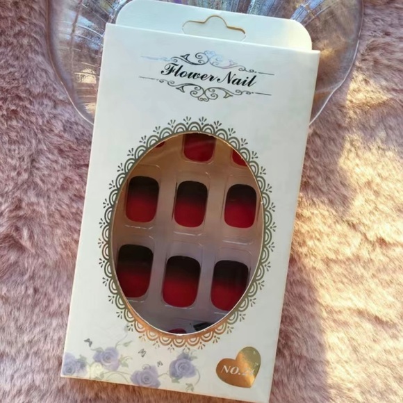 ๐3/$15๐ Full Cover Fake Nails Matte Press On Coffin French Acrylic Tips Glue - Picture 4 of 4